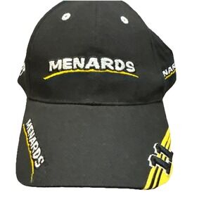 Menards Racing Nascar Hat Cap Mens Strapback Black Yellow #11 Paul Menard H147